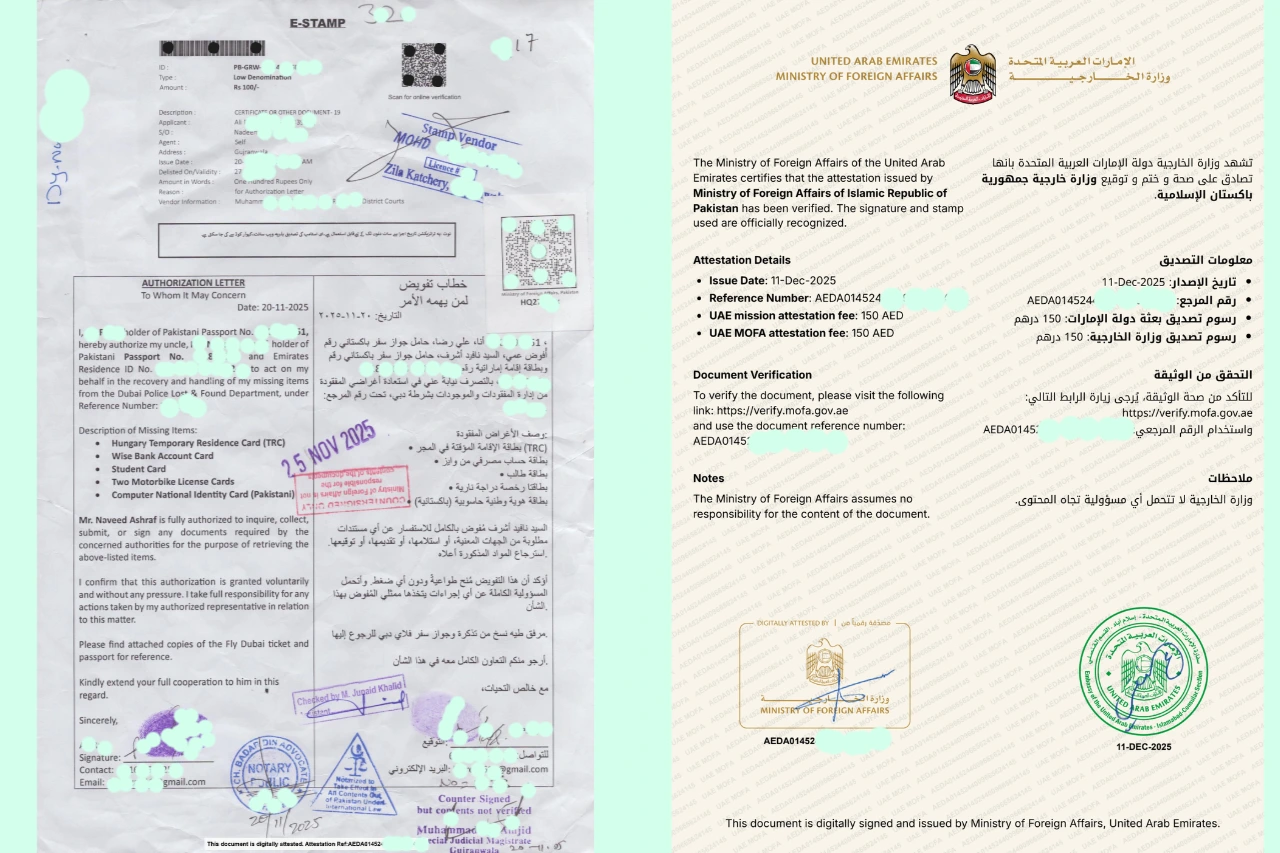 Authority Letter Certificate Attestation