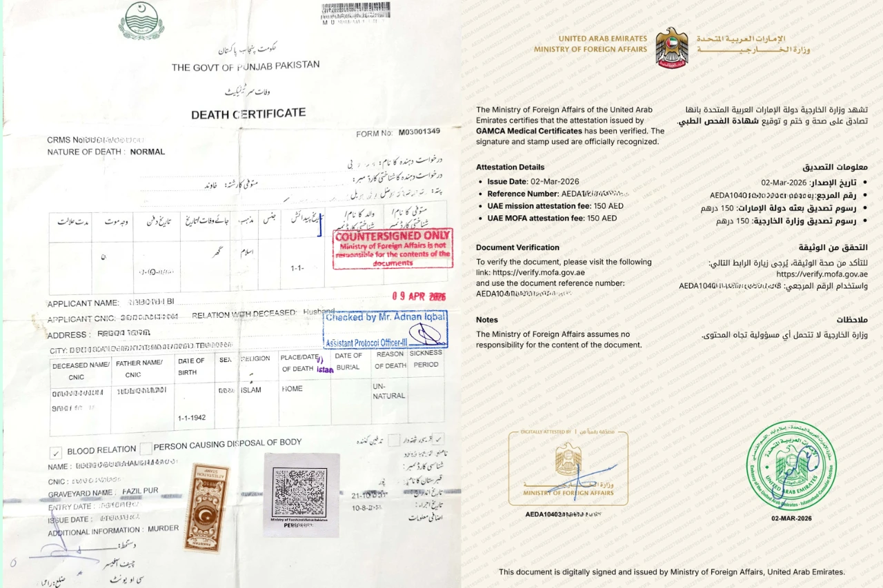 Divorce Certificate Attestation For UAE Lahore